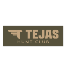 Tejas Hunt Club Classic Sticker - Green/Tan